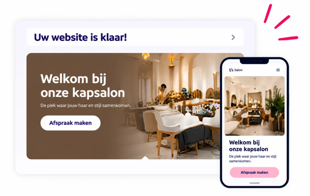 Website is klaar scherp